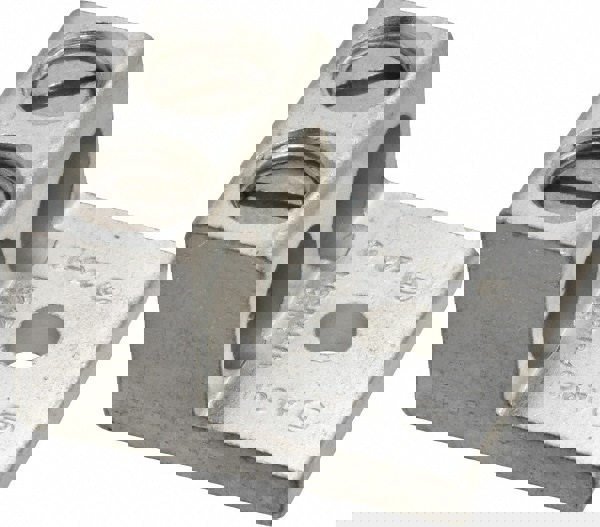 Rectangle Ring Terminal: Non-Insulated, 14 to 2/0 AWG, Compression Connection