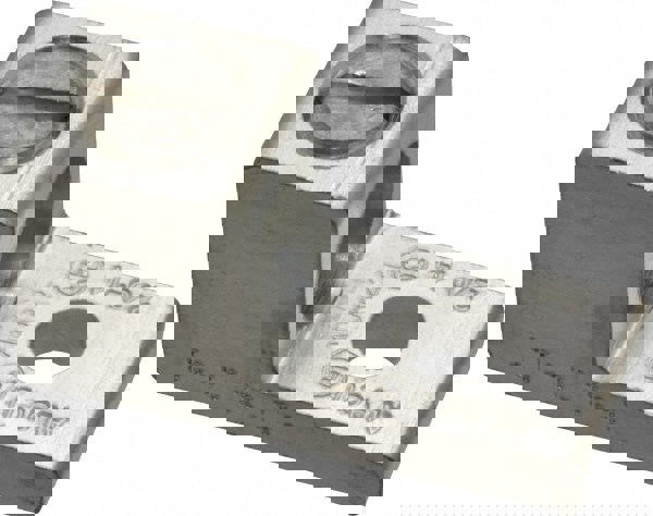 Rectangle Ring Terminal: Non-Insulated, 14 to 2/0 AWG, Compression Connection