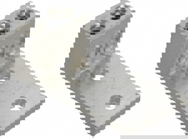 Rectangle Ring Terminal: Non-Insulated, 6 AWG, Compression Connection