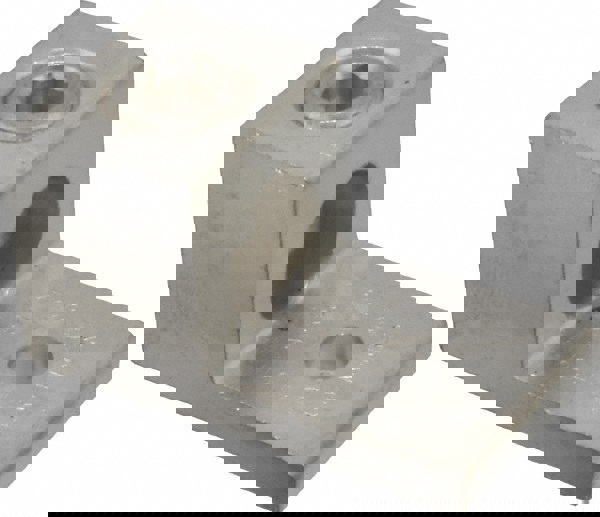 Square Ring Terminal: Non-Insulated, 4 AWG, Compression Connection