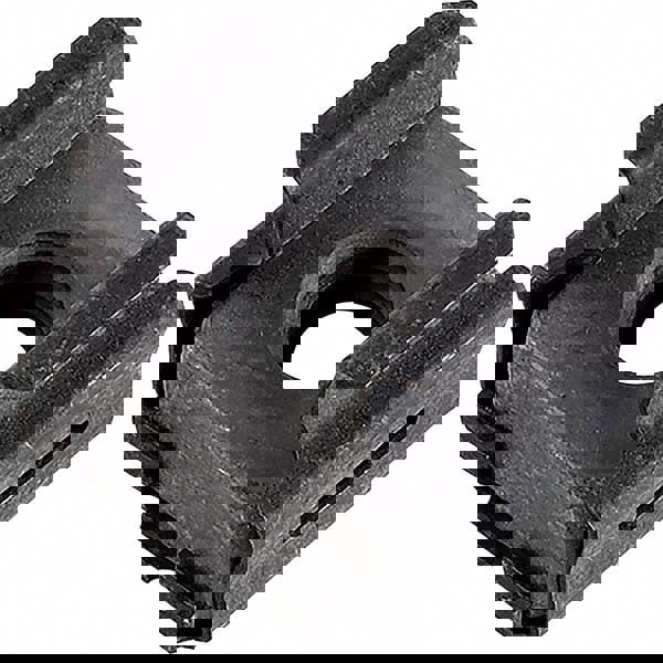 Clip On & Floating Nuts; U Nut Type: Extruded Tapped Hole ; Type: Cage Nut ; Finish/Coating: Black Phosphate ; Material: Spring Steel ; Maximum Material Thickness (Decimal Inch): 0.0250 ; Minimum Material Thickness (Decimal Inch): 0.0250