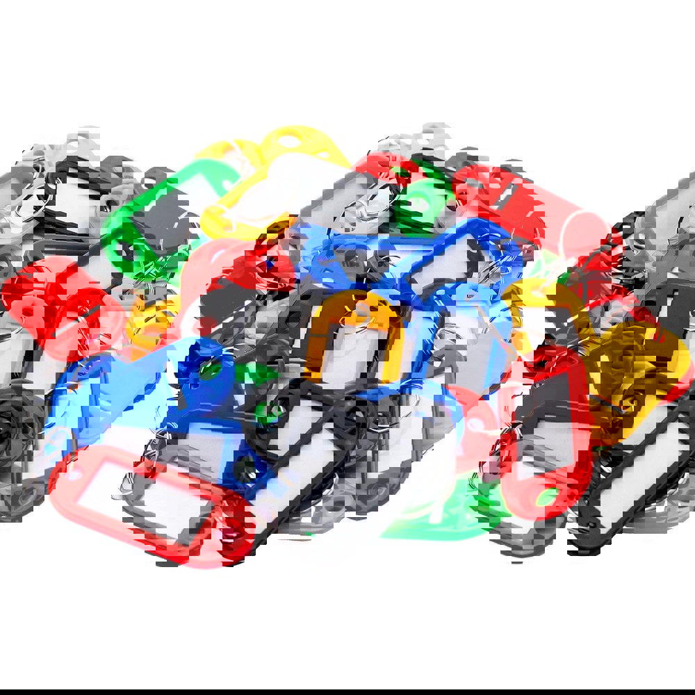 50 White Key Tags For Key Cabinets