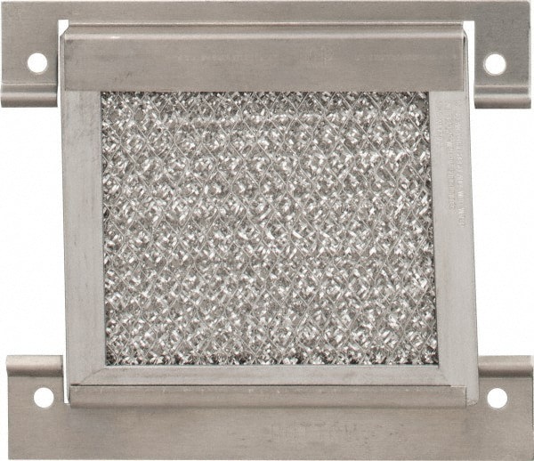 Electrical Enclosure Filter Kit: Aluminum, Use with Enclosure Louver Kits
