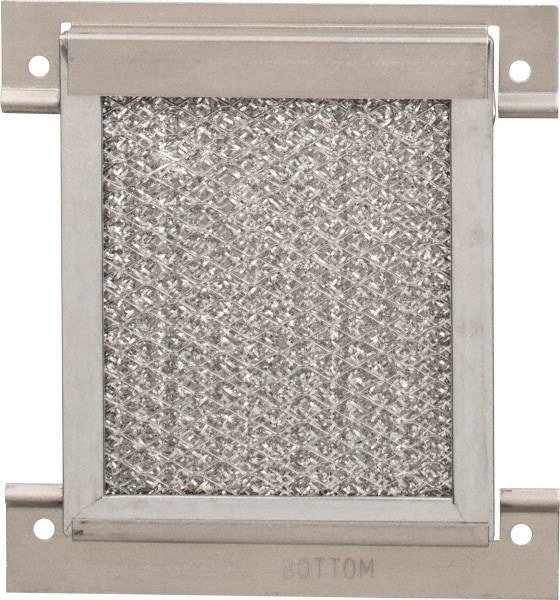 Electrical Enclosure Filter Kit: Aluminum, Use with Enclosure Louver Kits