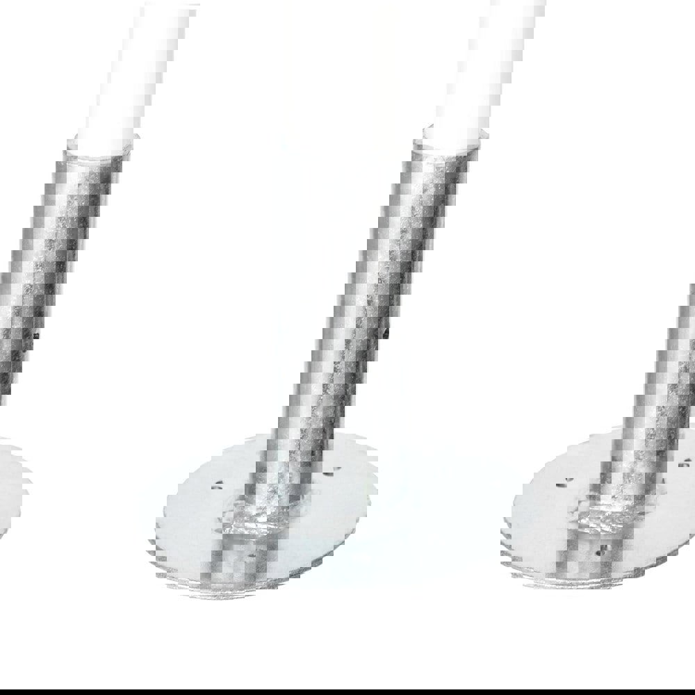 Stanchions; Type: Stanchion Mount ; Hole Size: 1.1250 ; Overall Height (Decimal Inch): 4.0625 ; Material: Galvanized Steel ; For Use With: Flexpipe Systems ; UNSPSC Code: 24102100