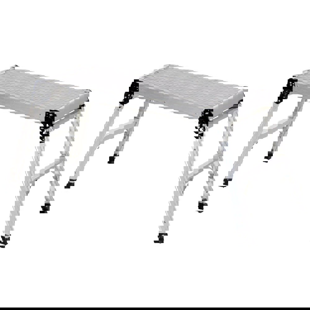 1-Step Aluminum Foldup Platform: 250 lb Capacity, 15-1/16