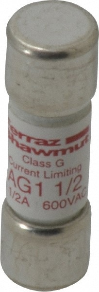 Cylindrical Time Delay Fuse: G, 1.5 A, 10.3 mm Dia