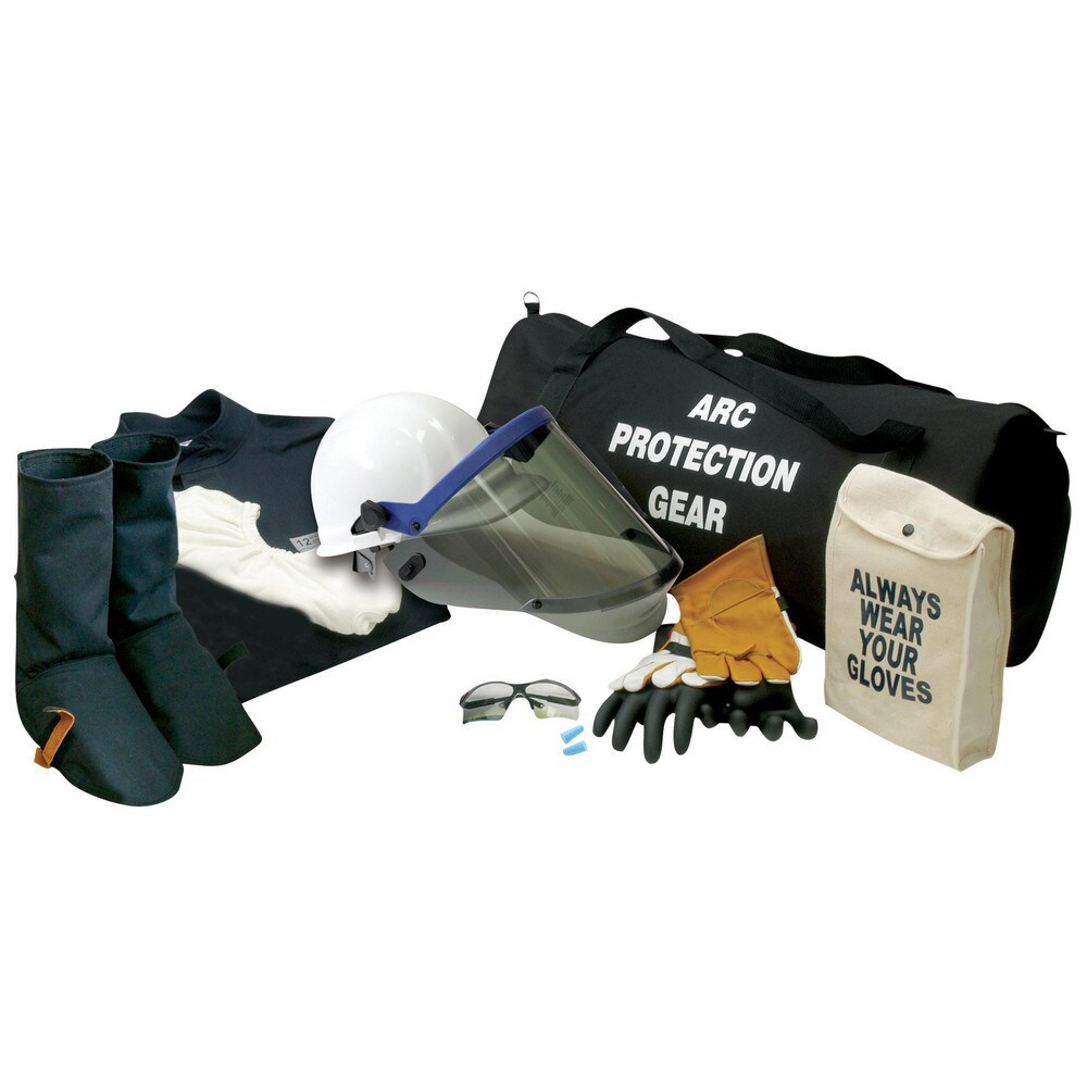 Arc Flash Clothing Kits; Protection Type: Arc Flash ; Garment Type: Coat; Hoods; Leggings ; Maximum Arc Flash Protection (cal/Sq. cm): 12.00 ; Size: 3X-Large ; Glove Type: Electrical Protection Gloves