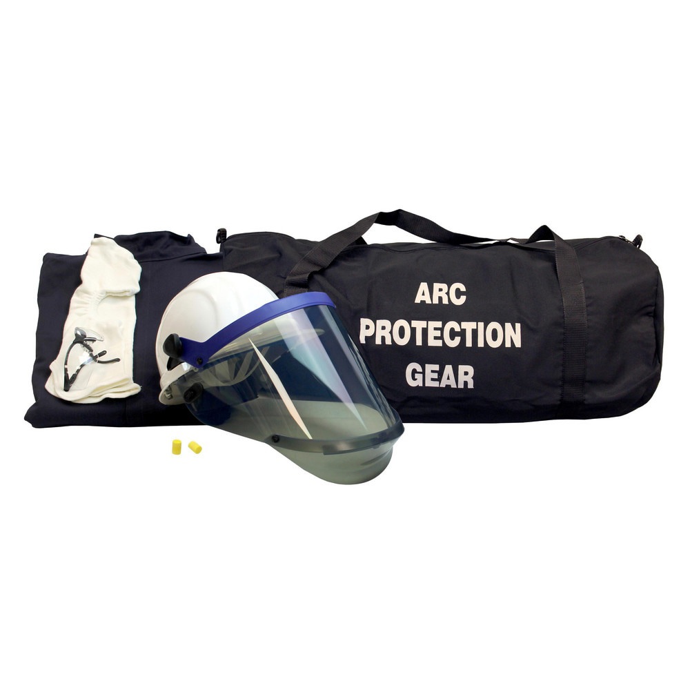Arc Flash Clothing Kits; Protection Type: Arc Flash ; Garment Type: Coveralls; Hoods ; Maximum Arc Flash Protection (cal/Sq. cm): 12.00 ; Size: Medium ; Glove Type: Not Included ; Head or Face Protection Type: Electrical Protection Hoods