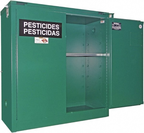 Standard Cabinet: Self-Closing, 1 Shelf, Green