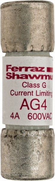 Cylindrical Time Delay Fuse: G, 4 A, 10.3 mm Dia