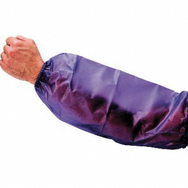 Cut & Puncture-Resistant Sleeve: Size Large, PVC, Blue
