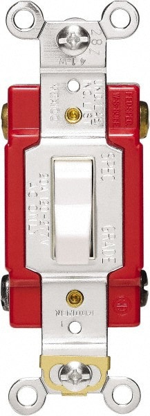 4 Pole, 120 to 277 VAC, 20 Amp, Industrial Grade Toggle Four Way Switch