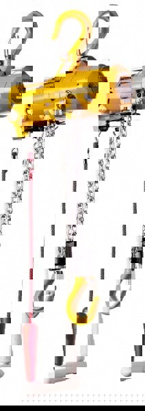 1/4 Ton Load Limit, 10' Max Height Top Hook Air Hoist