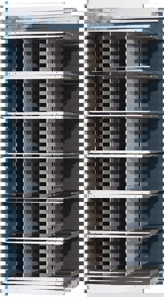 18 Bin Heavy-Duty Deep Bin Industrial Shelving