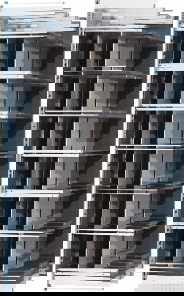 18 Bin Heavy-Duty Deep Bin Industrial Shelving