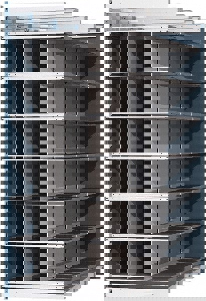 18 Bin Heavy-Duty Deep Bin Industrial Shelving