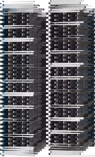 50 Bin Heavy-Duty Deep Bin Industrial Shelving