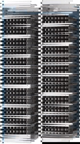 96 Bin Heavy-Duty Deep Bin Industrial Shelving