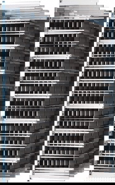 96 Bin Heavy-Duty Deep Bin Industrial Shelving