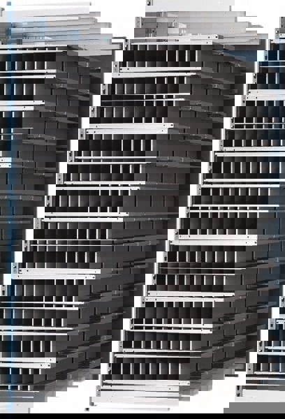 96 Bin Heavy-Duty Deep Bin Industrial Shelving