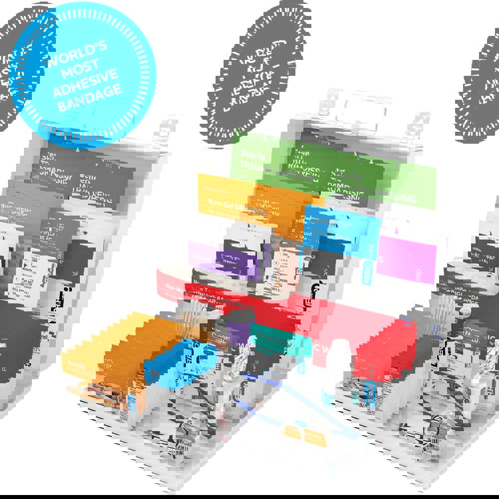 Full First Aid Kits; Kit Type: First Aid; Industrial First Aid ; First Aid Kit Type: Multipurpose ; Number Of People: 25 ; Container Type: Case ; Container Material: Metal ; Mount Type: Portable; Wall