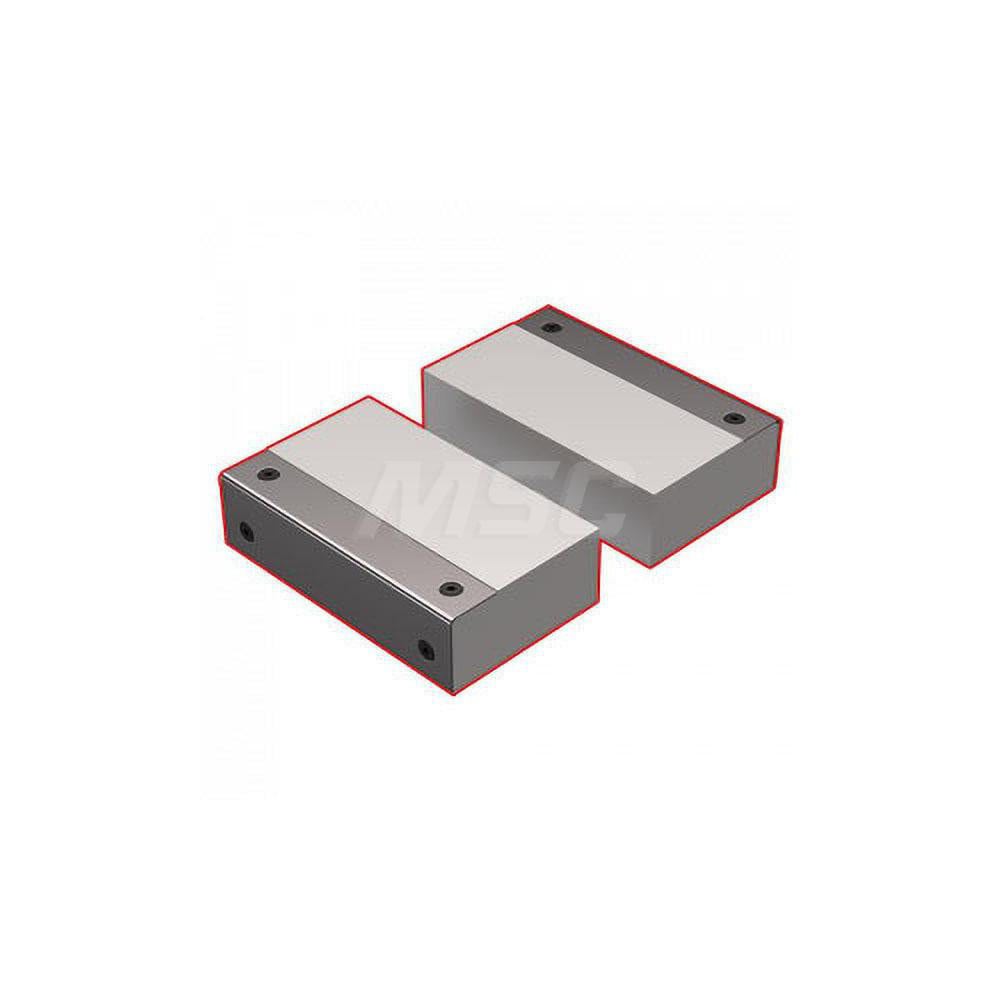 Vise Jaw Sets; Jaw Width (mm): 125.73mm ; Jaw Width (Inch): 125.73mm ; Set Type: Standard ; Material: Steel ; Vise Compatibility: V562X Self-Centering Vises; V510X Self-Centering Vises ; Jaw Height (mm): 74.5mm