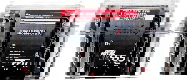 12 Qty 1 Pack Size D, Alkaline, 12 Pack, Standard Battery