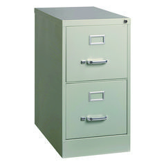 File Cabinets & Accessories; File Cabinet Type: Vertical ; Color: Gray ; Overall Height (Inch): 28-3/8 ; Overall Width (Inch): 15 ; Overall Depth (Inch): 25 ; Material: Steel