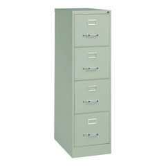 File Cabinets & Accessories; File Cabinet Type: Vertical ; Color: Gray ; Overall Height (Inch): 52 ; Overall Width (Inch): 15 ; Overall Depth (Inch): 25 ; Material: Steel