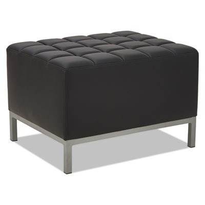Alera Qub Series Ottoman, 26 3/8 X 21 1/2 X 17 1/2, Black