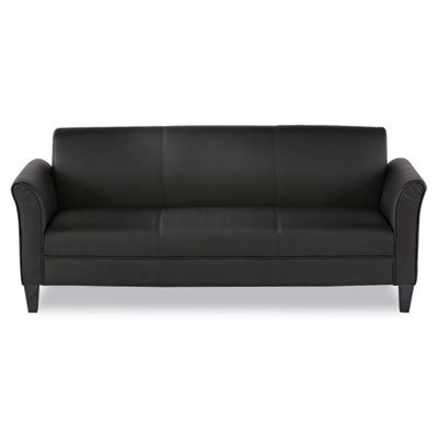 Black Leather Guest Sofa