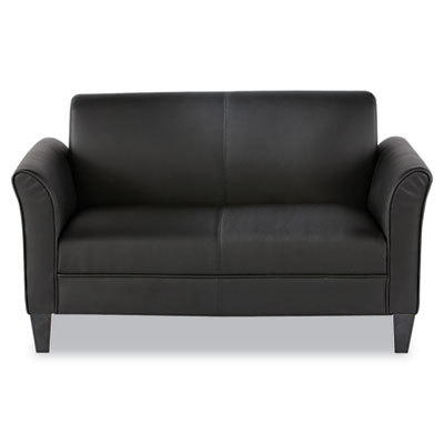Black Leather Guest Sofa
