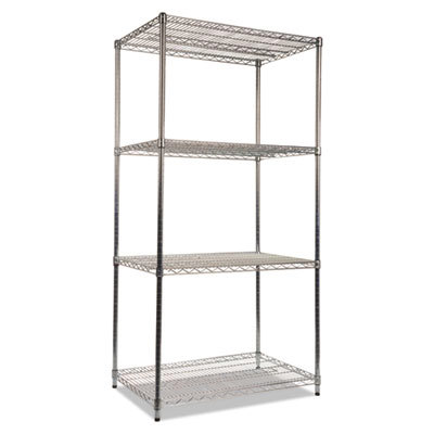 Starter Unit Wire Shelving: 4 Shelves