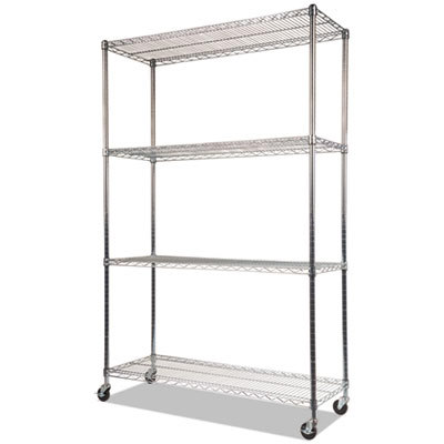 Starter Unit Wire Shelving: 4 Shelves