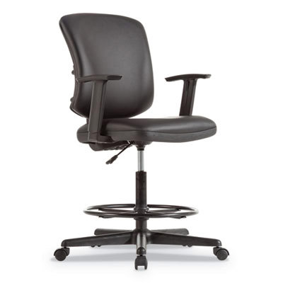 Adjustable Height Stool: Leather, 25