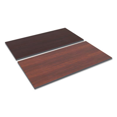 Reversible Laminate Table Top, Rectangular, 59 1/2w X 29 1/2,med Cherry/mahogany