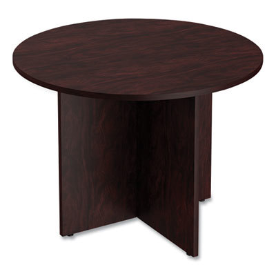 Conference Table: Mahogany Laminate Table Top, Round