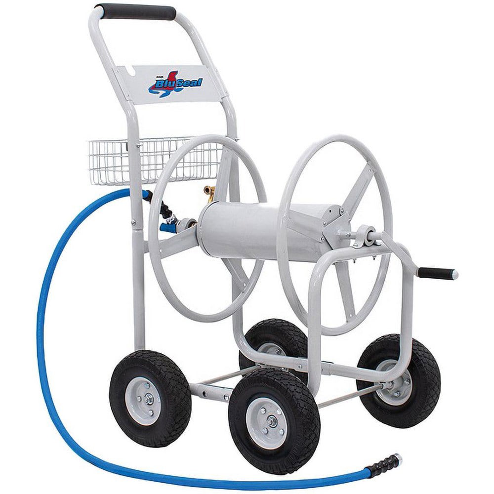 Hose Reels; Style: Hose Reel Cart with Crank ; Drive Type: Hand Crank ; Reel Type: Open ; Hose Included: No ; Hose Length (Feet): 400.00 ; Hose Inside Diameter: 0.625in