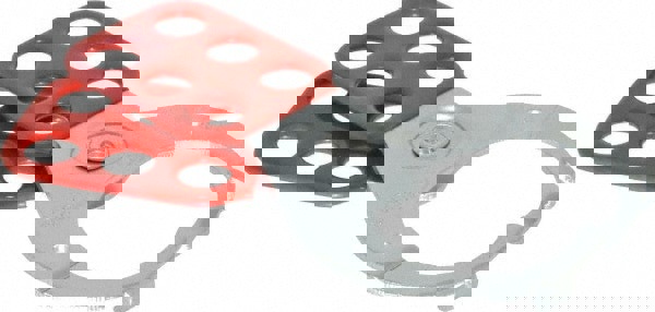 Lockout Hasp: Scissor-Action Hasp, Single Jaw, 6 Padlocks