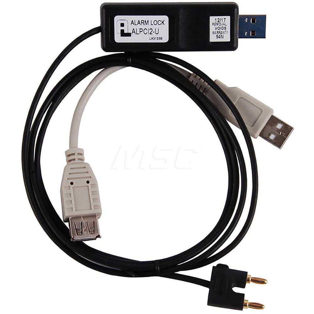 Electromagnet Lock Accessories; Accessory Type: Software & Cable Kit ; For Use With: Alarm Lock PC to Digital Lock Interface ; Material: Plastic ; UNSPSC Code: 46171500
