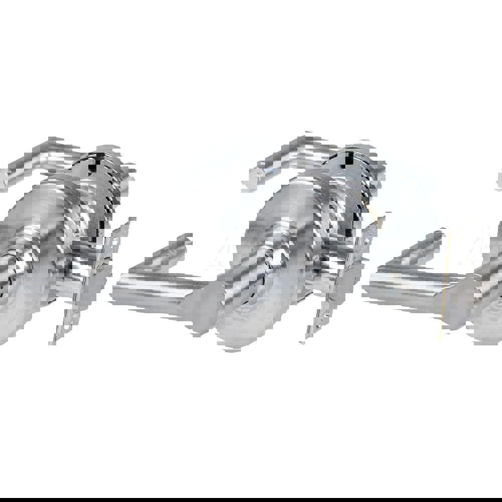 Lever Locksets; Lockset Type: Cylindrical Lock ; Key Type: Keyless ; Back Set: 2-3/4 (Inch); Cylinder Type: No Keyway ; Material: Metal ; Finish: Satin Chrome