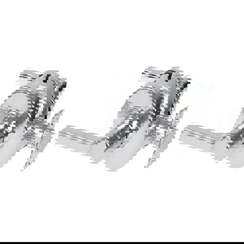 Lever Locksets; Lockset Type: Cylindrical Lock ; Key Type: Keyless ; Back Set: 2-3/4 (Inch); Cylinder Type: No Keyway ; Material: Metal ; Finish: Bright Chrome