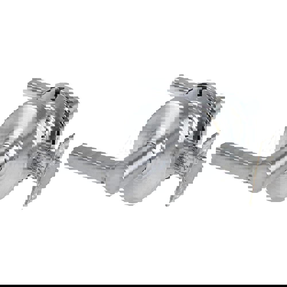 Lever Locksets; Lockset Type: Cylindrical Lock ; Key Type: Keyless ; Back Set: 2-3/4 (Inch); Cylinder Type: No Keyway ; Material: Metal ; Finish: Satin Chrome