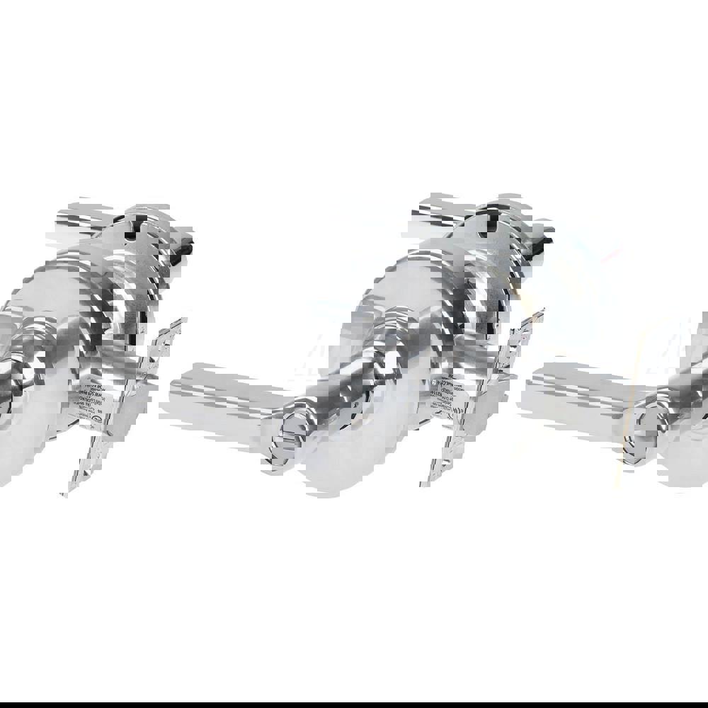 Lever Locksets; Lockset Type: Cylindrical Lock ; Key Type: Keyless ; Back Set: 2-3/4 (Inch); Cylinder Type: No Keyway ; Material: Metal ; Finish: Bright Chrome