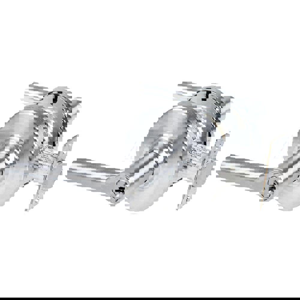 Lever Locksets; Lockset Type: Cylindrical Lock ; Key Type: Keyed Different ; Back Set: 2-3/4 (Inch); Cylinder Type: Schlage C Keyway ; Material: Metal ; Finish: Satin Chrome