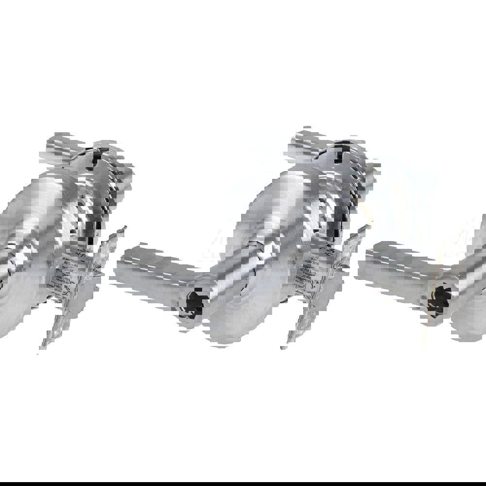 Lever Locksets; Lockset Type: Cylindrical Lock ; Key Type: Keyless ; Back Set: 2-3/4 (Inch); Cylinder Type: No Keyway ; Material: Metal ; Finish: Satin Chrome