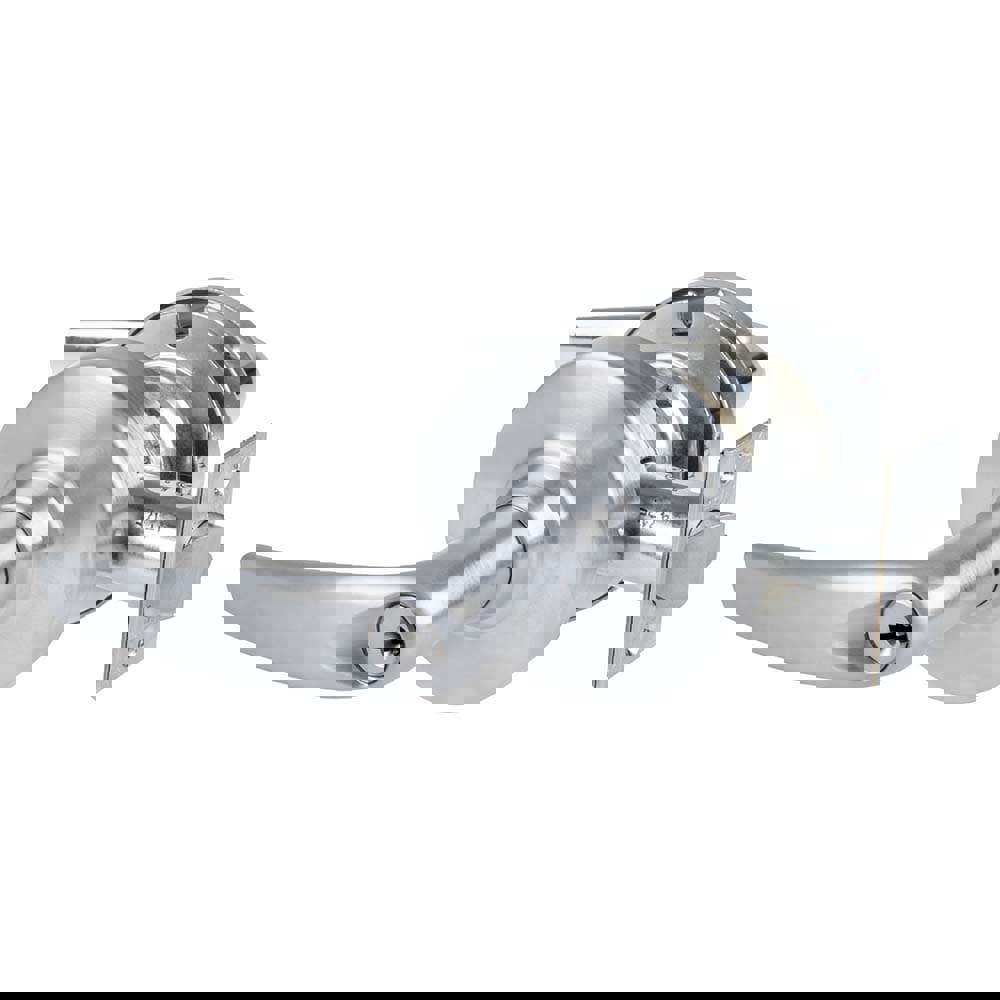 Lever Locksets; Door Thickness: 1 3/8 - 1 3/4; Key Type: Keyed Alike; Back Set: 2-3/4; For Use With: Commerical installation; Finish/Coating: Satin Chrome; Material: Brass; Material: Brass; Door Thickness: 1 3/8 - 1 3/4; Lockset Grade: Grade 2; Cylinder T