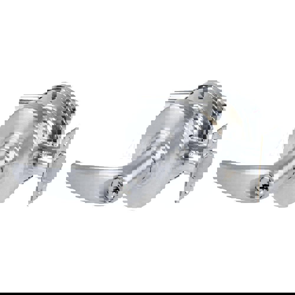 Lever Locksets; Lockset Type: Cylindrical Lock ; Key Type: Keyed Different ; Back Set: 2-3/4 (Inch); Cylinder Type: Schlage C Keyway ; Material: Metal ; Finish: Satin Chrome