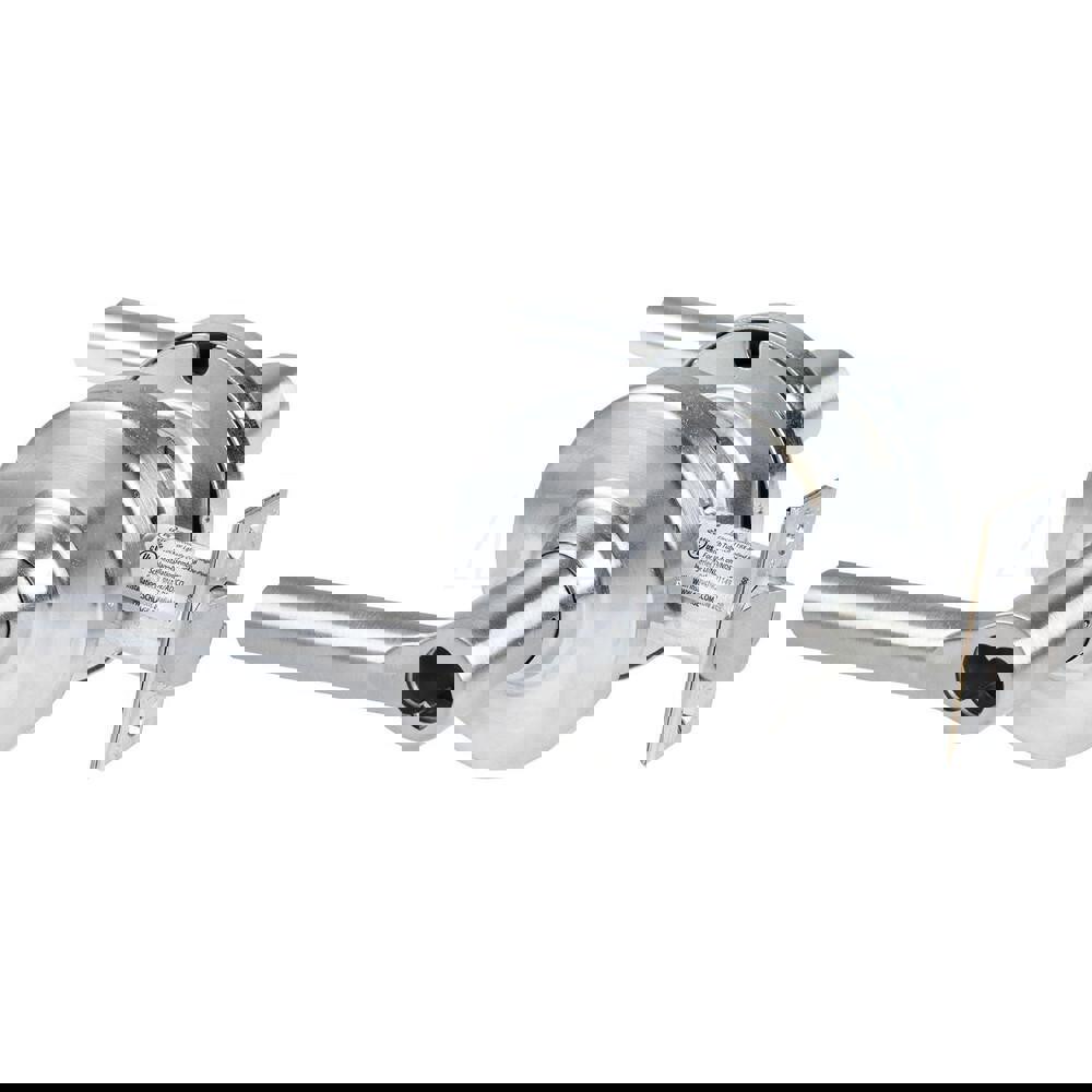 Lever Locksets; Lockset Type: Cylindrical Lock ; Key Type: Keyless ; Back Set: 2-3/4 (Inch); Cylinder Type: No Keyway ; Material: Metal ; Finish: Satin Chrome